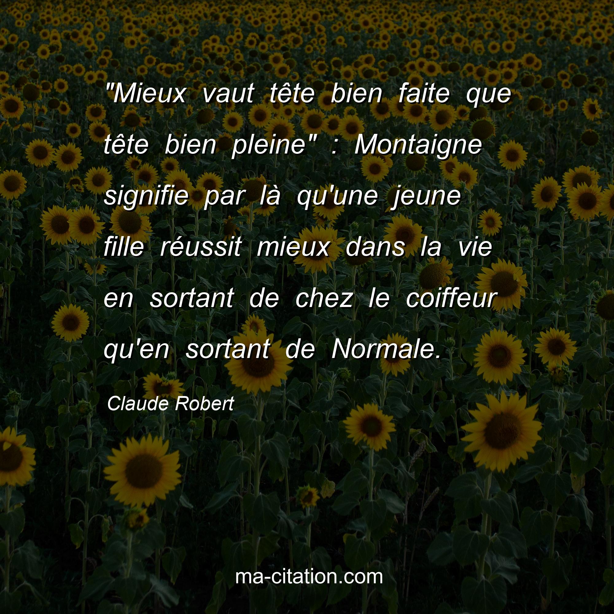 Claude Robert : 