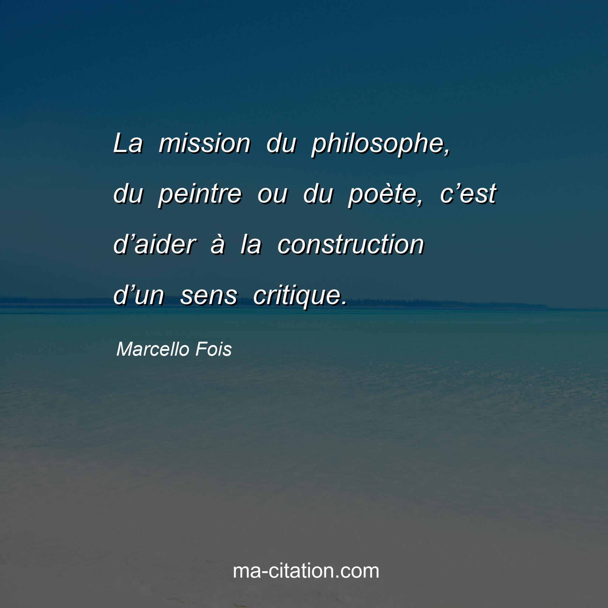 Marcello Fois : La mission du philosophe, du peintre ou du poète, c’est d’aider à la construction d’un sens critique.