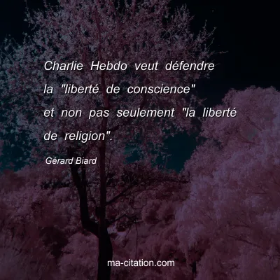 Gérard Biard : Charlie Hebdo veut défendre la 