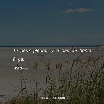 Will Smith : Tu peux pleurer, y a pas de honte Ã  Ã§a.