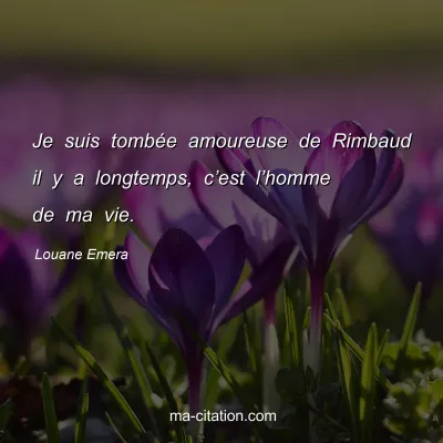 Louane Emera : Je suis tombée amoureuse de Rimbaud il y a longtemps, c’est l’homme de ma vie.